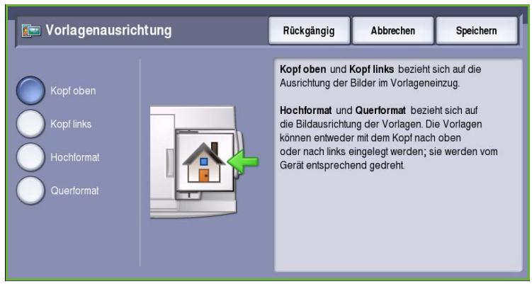 XEROX COLORQUBE 9201 9202 9203 - Vorlagenausrichtung - 1