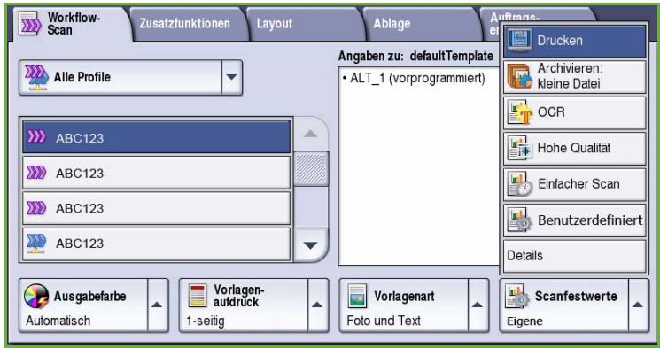 XEROX COLORQUBE 9201 9202 9203 - Scanfestwerte - 1