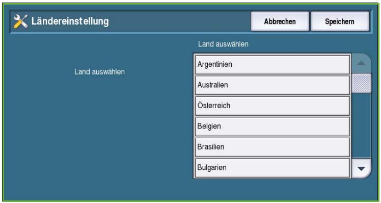 XEROX COLORQUBE 9201 9202 9203 - Ländereinstellung - 1