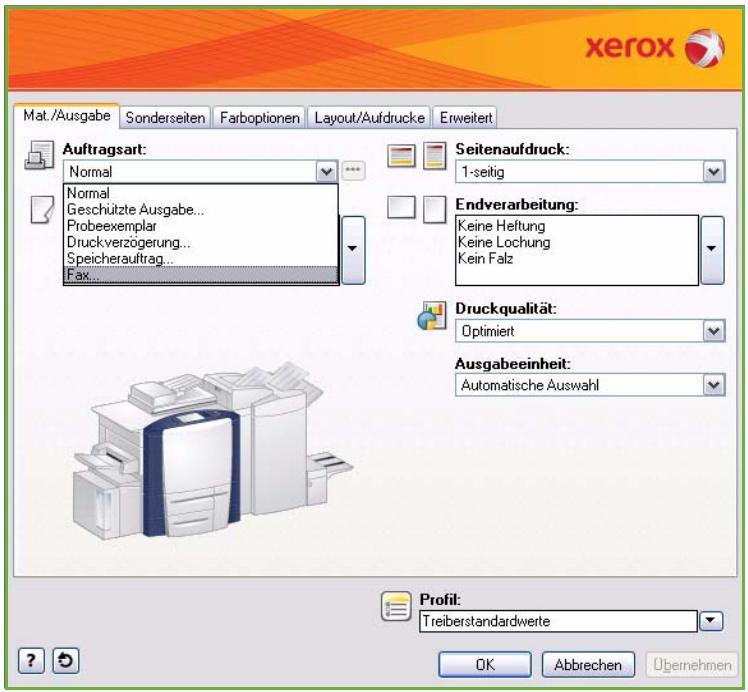 XEROX COLORQUBE 9201 9202 9203 - Faxübermittlung vom PC aus - 1