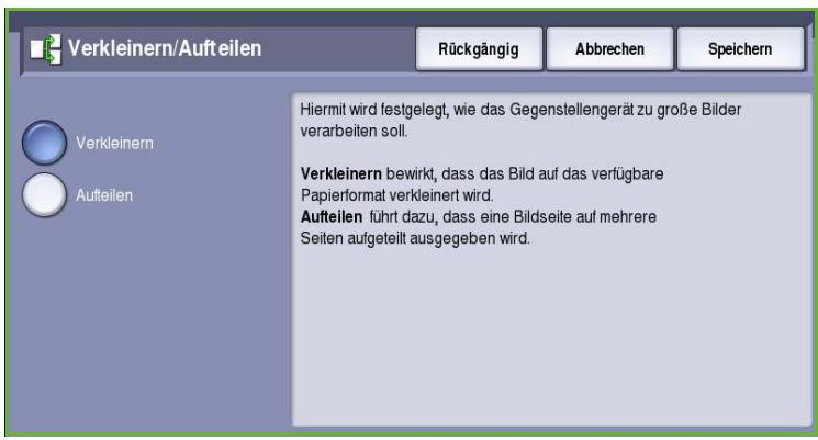 XEROX COLORQUBE 9201 9202 9203 - Verkleinern/Aufteilen - 1