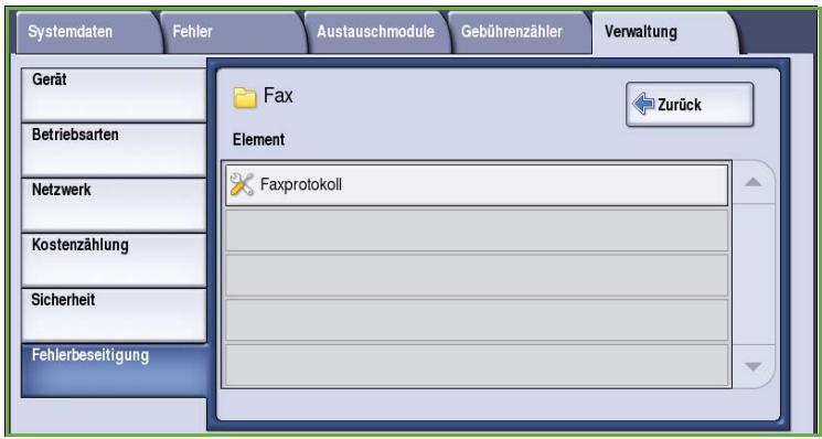 XEROX COLORQUBE 9201 9202 9203 - Faxprotokoll - 1