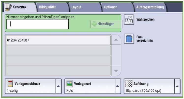 XEROX COLORQUBE 9201 9202 9203 - Einrichten des Faxverzeichnisses - 1