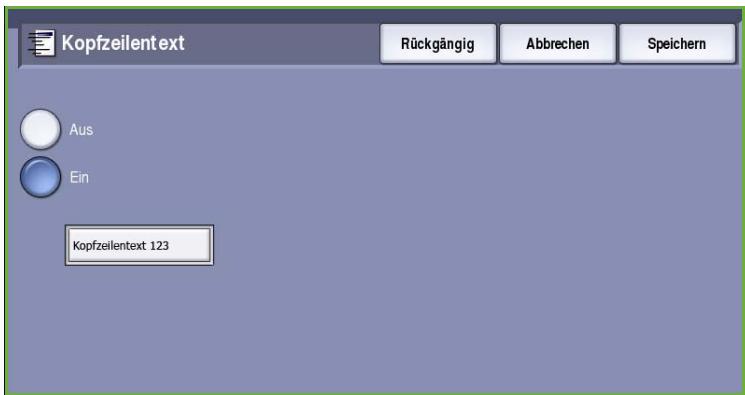 XEROX COLORQUBE 9201 9202 9203 - Kopfzeilentext - 1
