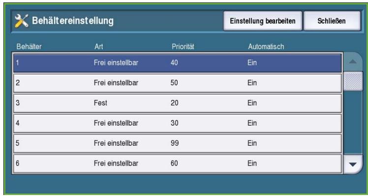 XEROX COLORQUBE 9201 9202 9203 - Behältereinstellung - 1