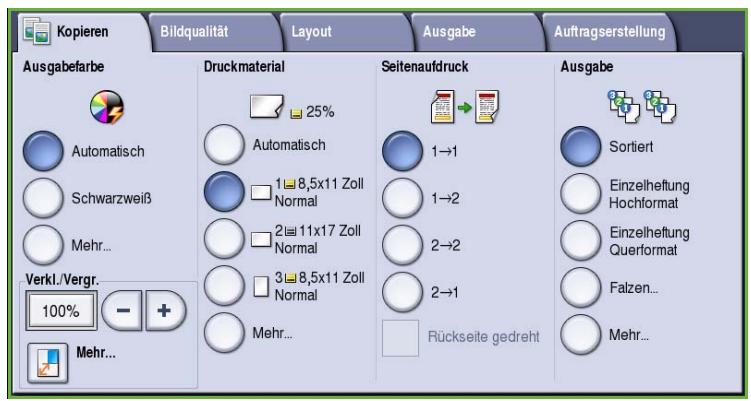 XEROX COLORQUBE 9201 9202 9203 - Kopieroptionen - 1