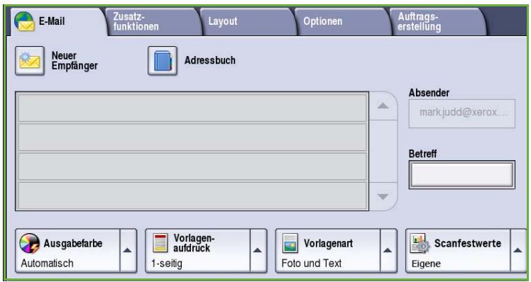 XEROX COLORQUBE 9201 9202 9203 - E-Mail-Optionen - 1