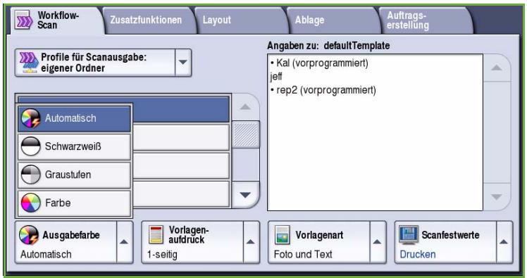 XEROX COLORQUBE 9201 9202 9203 - Verwenden von Scanausgabe: eigener Ordner - 4
