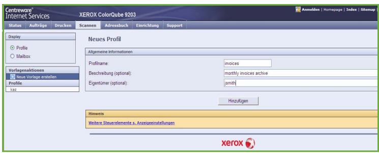 XEROX COLORQUBE 9201 9202 9203 - Neues Profil - 2