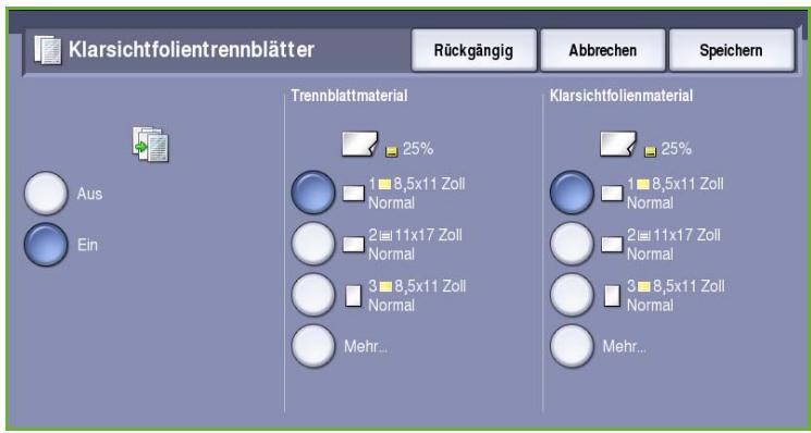 XEROX COLORQUBE 9201 9202 9203 - Klarsichtfolientrennblätter - 2