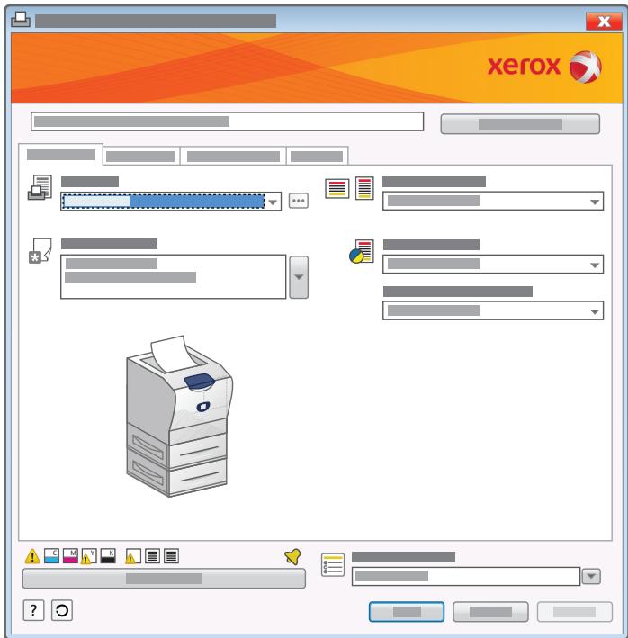 XEROX MOBILE  DRIVER - Sélection des paramètres d'impression - 1