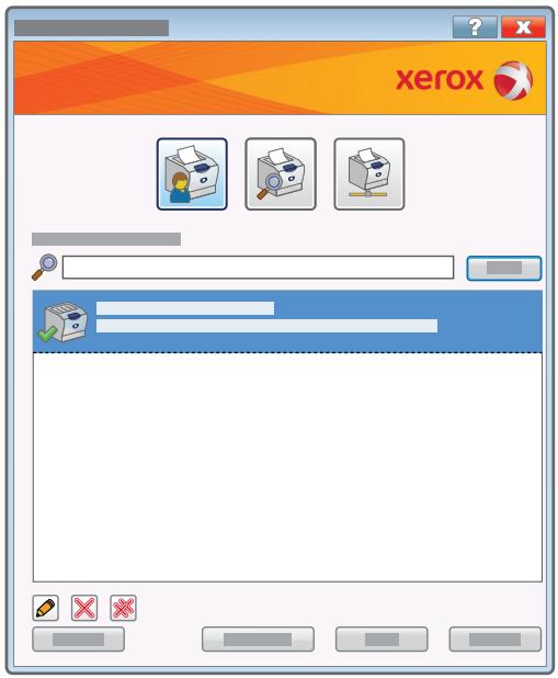 XEROX MOBILE  DRIVER - Affichage des imprimantes disponibles - 1