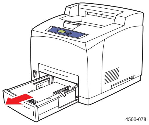 XEROX PHASER 4500 - Einlagen benutzerdefinierter Papierformate in Fächer 1 -4 - 1