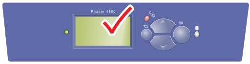 XEROX PHASER 4500 - Meldungen am vorderen Bedienfeld - 1