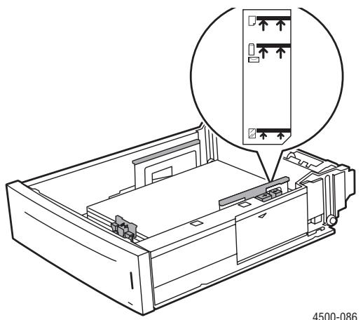 XEROX PHASER 4500 - Einlagen benutzerdefinierter Papierformate in Fächer 1 -4 - 2