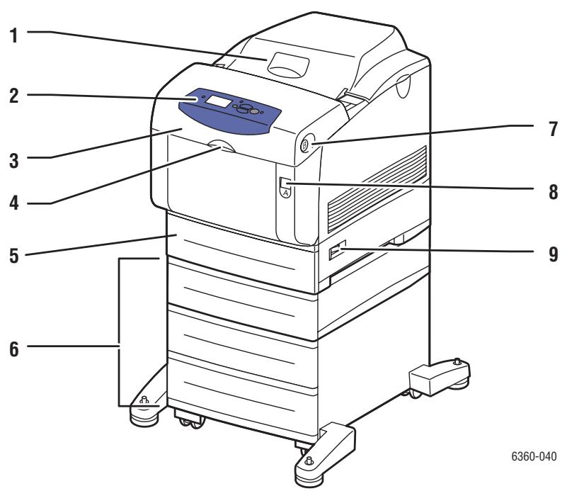XEROX PHASER 6360 - Ansicht von vorn und rechts - 1