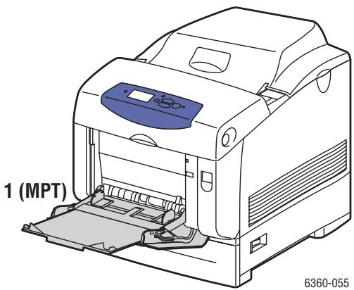 XEROX PHASER 6360 - Papierformate und -gewichte für Fach 1 (MPT) - 1