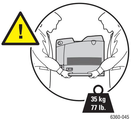 XEROX PHASER 6360 - Transportieren des Druckers - 2