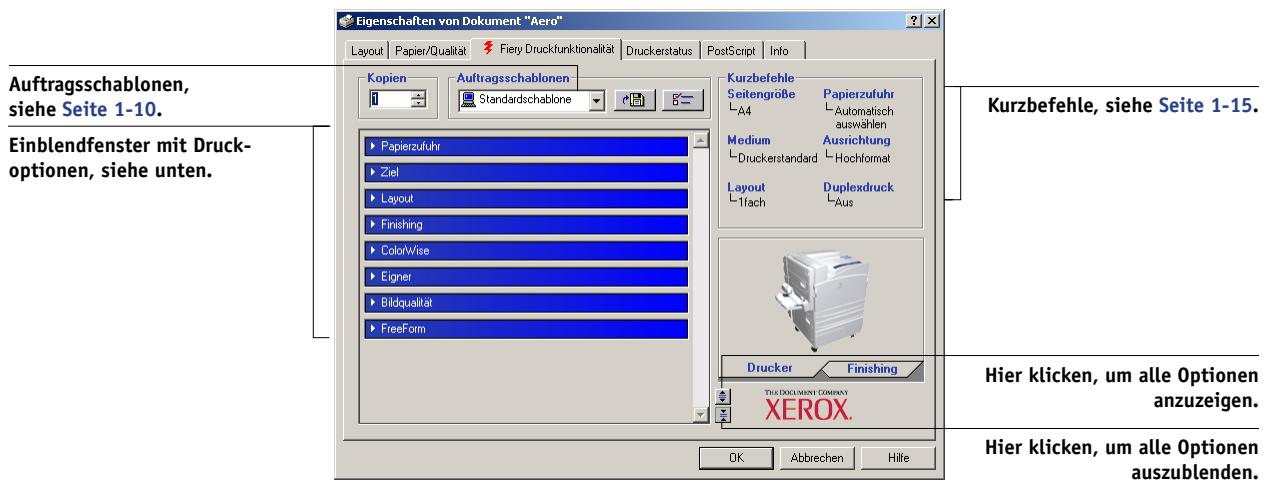 XEROX PHASER EX7750 - DRUCKOPTIONEN FÜR EINEN BESTIMTMEN AUFRAG UNDER WINDOWS IM PCL- ODER POSTSCRIPT-DRUCKERTREIBER FESTLEGEN - 1