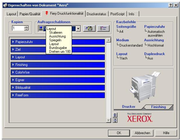 XEROX PHASER EX7750 - DRUCKOPTIONEN FÜR EINEN BESTIMTMEN AUFRAG UNDER WINDOWS IM PCL- ODER POSTSCRIPT-DRUCKERTREIBER FESTLEGEN - 5