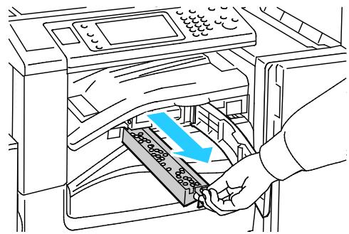 XEROX WORKCENTRE 7220 7225 - Vidage du bac de récapitulation de la perceuse du module de finition semi-professionnel LX - 3