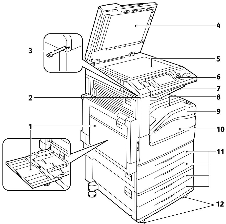 XEROX WORKCENTRE 7220 7225 - Vue avant gauche - 1