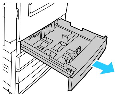 XEROX WORKCENTRE 7220 7225 - Réglage des verrous du guide papier dans les magasins réguliers de 500 feuilles - 1