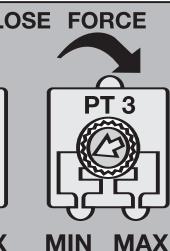 CHAMBERLAIN TPD500 - PT3 (CONDENSADOR DE COMPENSAÇÃO 3): AJUSTE DA FORCA (FORCE) - 3