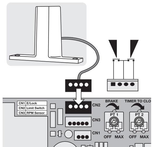 CHAMBERLAIN TPD500 - CONEXão INTERRUPTORES DE FIM DE CURSO - 1