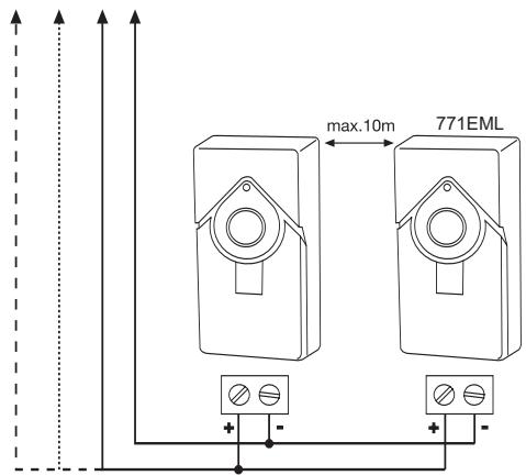 CHAMBERLAIN TPD500 - Programmation du photocellule(s) failsafe 771EML - 2