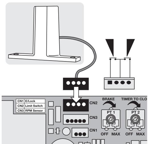 CHAMBERLAIN TPD500 - ENDSCHALTER ANSCHLUSS - 1