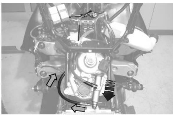 PIAGGIO MP3 500 - Disposition de l'installation hydraulique - 1