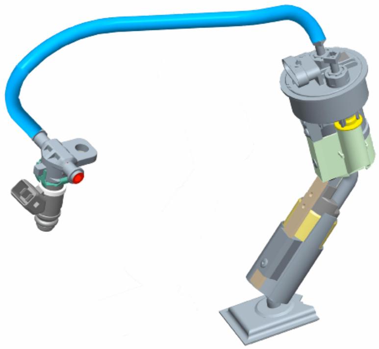 PIAGGIO MP3 500 - Installation de l'alimentation du carburant - 1