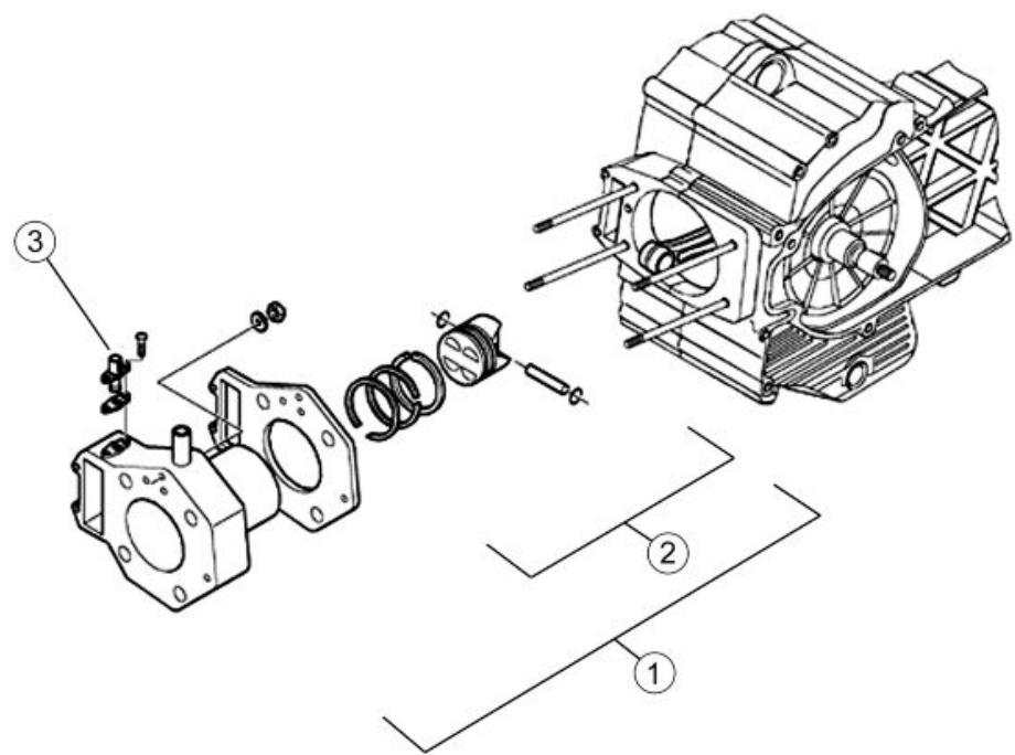 PIAGGIO MP3 500 - Groupe cylindre - 1