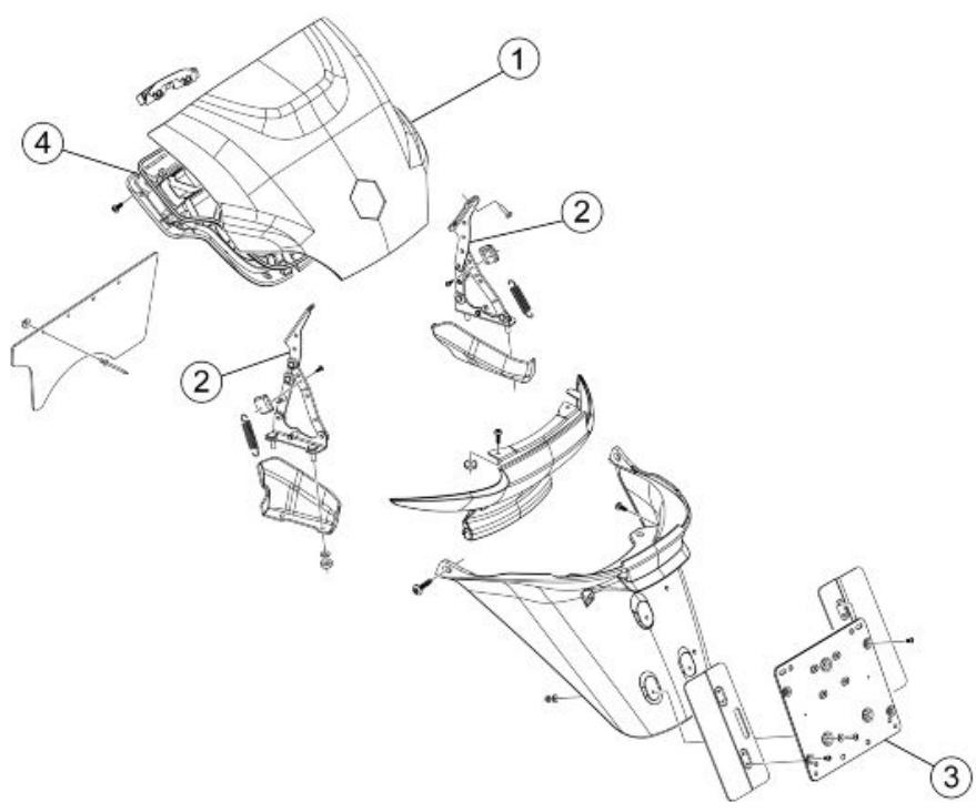 PIAGGIO MP3 500 - Carters arrête - 1