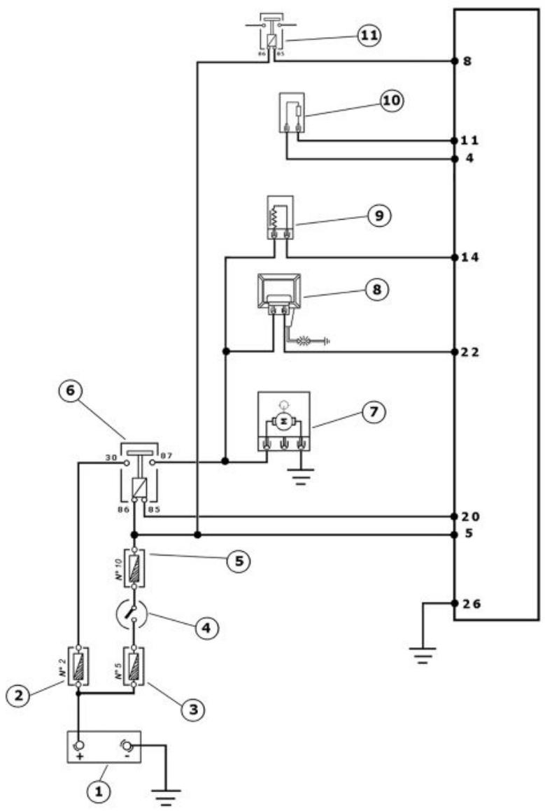 PIAGGIO MP3 500 - Circuit d'alimentation pompe - 1