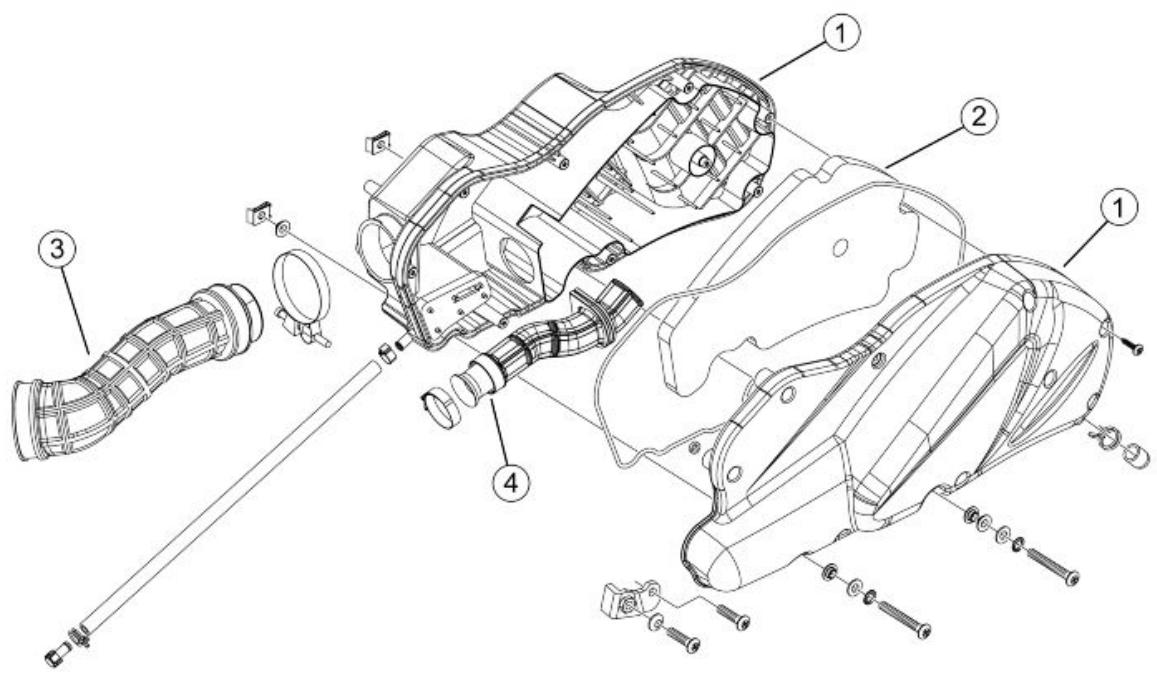 PIAGGIO MP3 500 - Filtre à air - 1