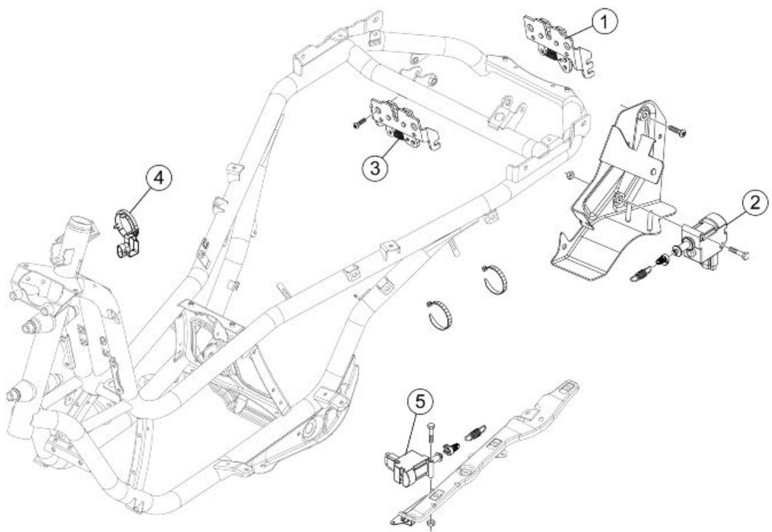 PIAGGIO MP3 500 - Serrures - 1