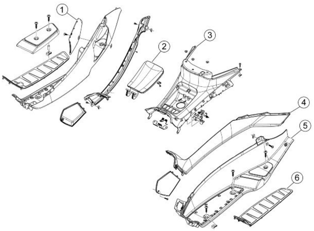 PIAGGIO MP3 500 - Carter central - 1