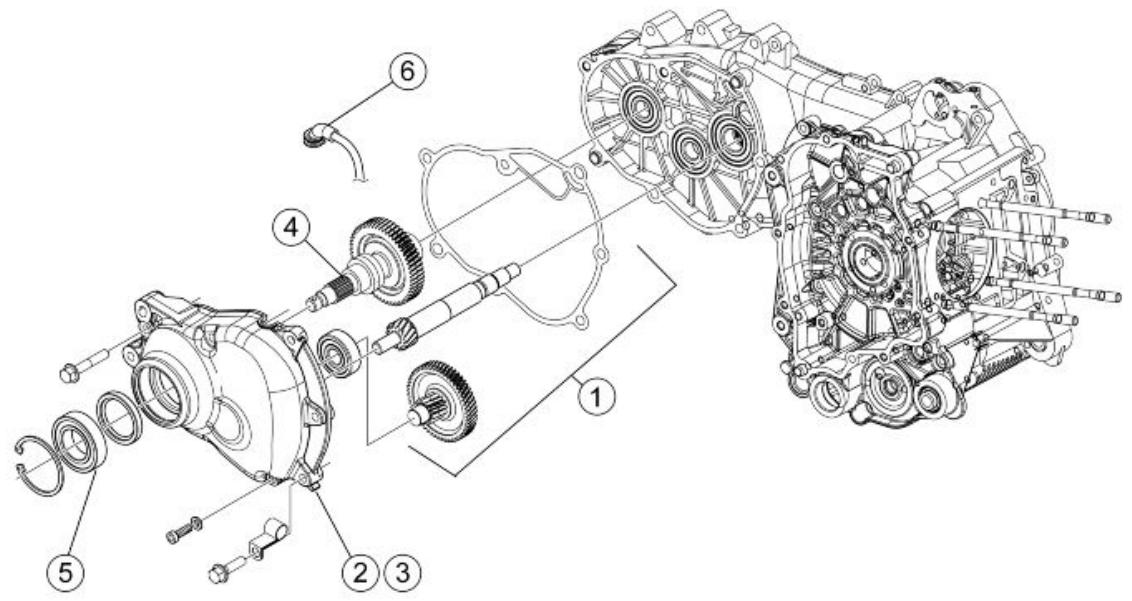 PIAGGIO MP3 500 - Groupe réduction finale - 1