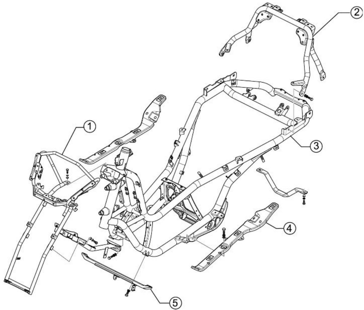 PIAGGIO MP3 500 - Cadre - 1