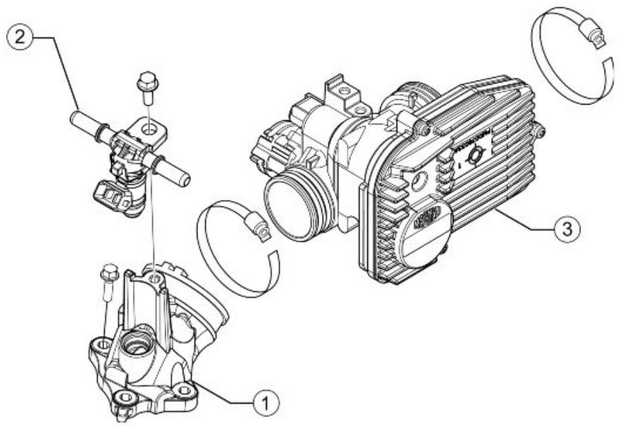 PIAGGIO MP3 500 - Corps de commande de puissance - 1
