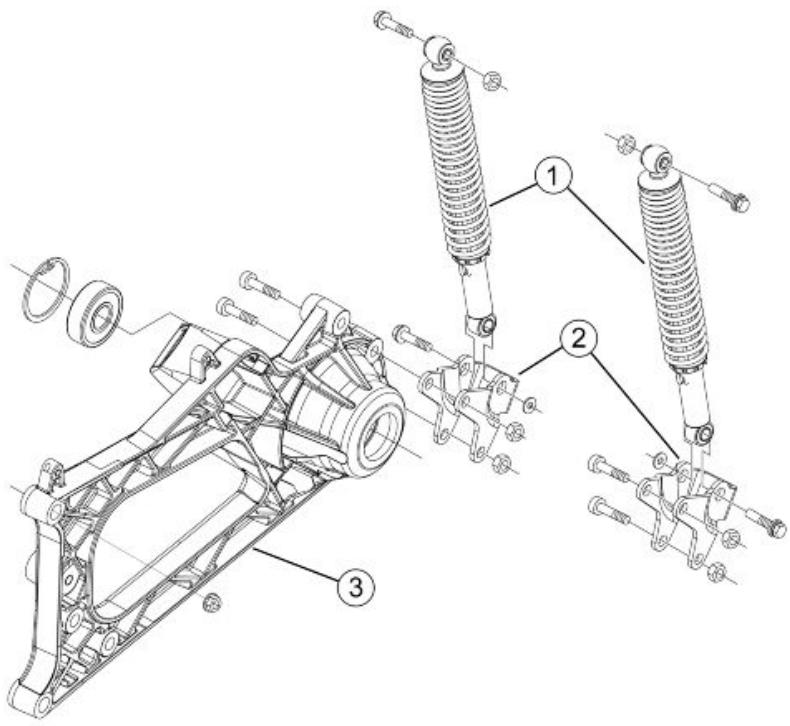 PIAGGIO MP3 500 - Amortisseur arrête - 1