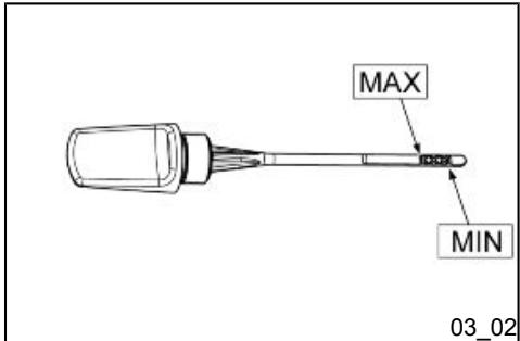 PIAGGIO X10 - Vérification du niveau d'huile moteur (03_01, 03_02) - 1