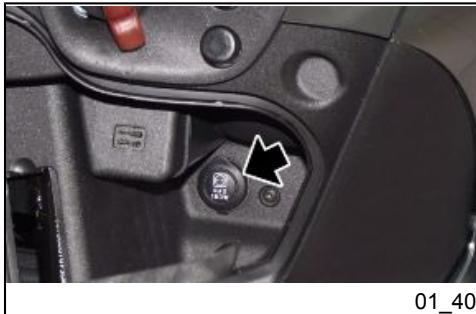 PIAGGIO X10 - Ouverture depuis le compartiment de rangement - 1