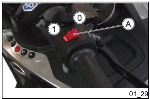 PIAGGIO X10 - Bouton d'activation des clignotants d'urgence (01_28) - 1