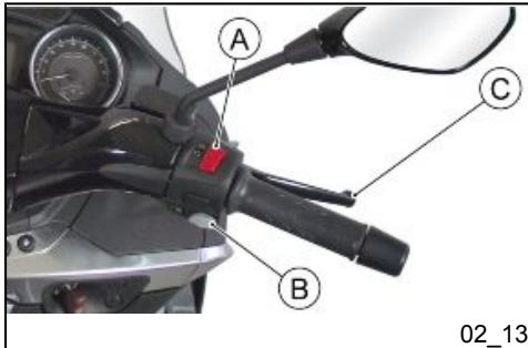PIAGGIO X10 - Démarrage du moteur (02_09, 02_10, 02_11, 02_12, 02_13, 02_14) - 4