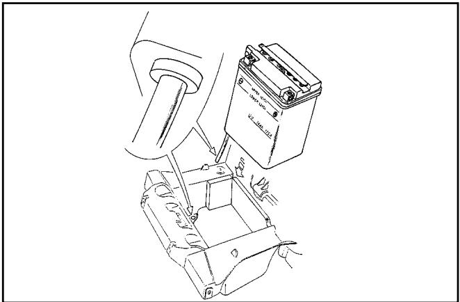 PIAGGIO X9 500 - Removing and installing the battery - 8