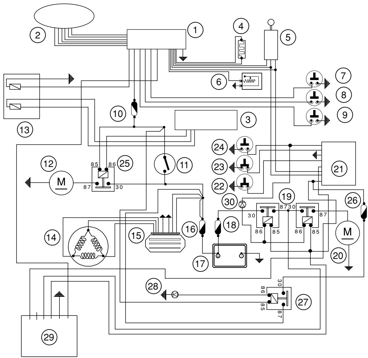 PIAGGIO X9 500 - Electrical equipment devices - 4