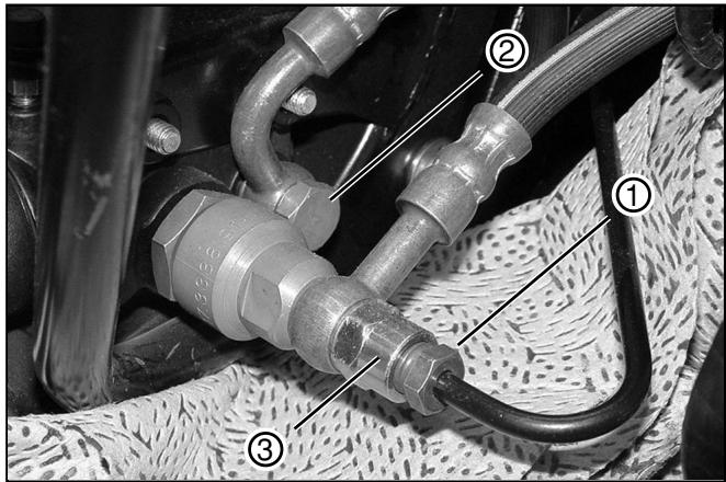PIAGGIO X9 500 - Replacing the pressure divider valve Removal - 1